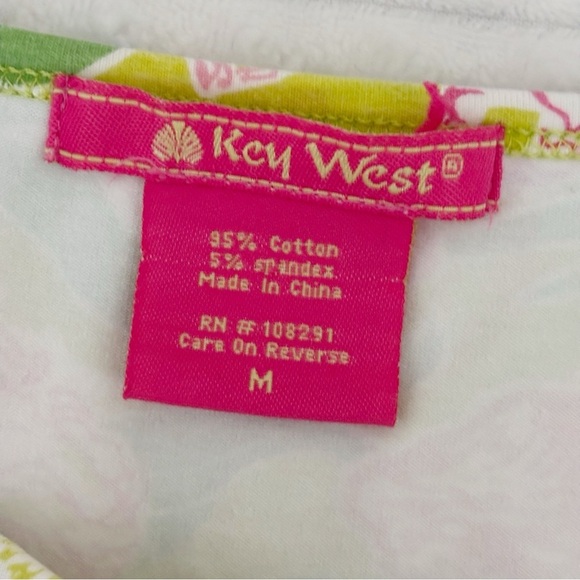 Key West Vintage Seashell Print T Shirt Top Medium Lilly Pulitzer - Picture 4 of 6